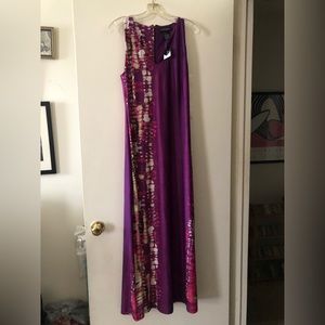 Ashley Stewart Purple/magenta MIDI Dress Zipper size 12